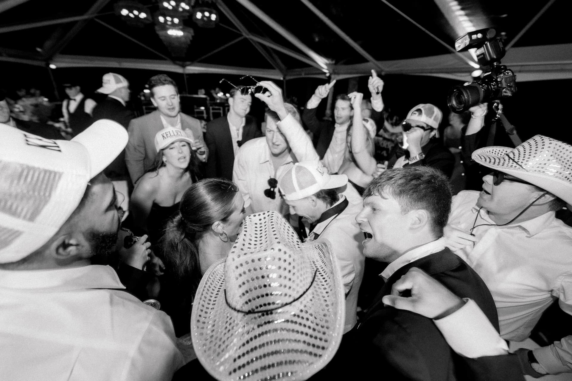 Reception dance floor at The Ledges — The Ledges